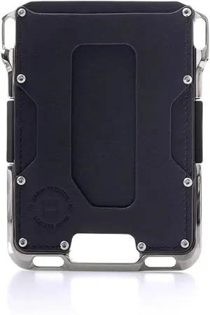 Dango M2 Maverick Wallet - Nickel-Plated CNC-Machined Aluminum, RFID Blocking, Made in USA