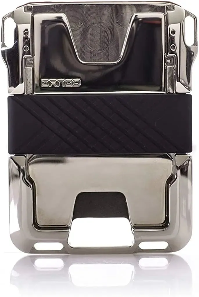 Dango M2 Maverick Wallet - Nickel-Plated CNC-Machined Aluminum, RFID Blocking, Made in USA