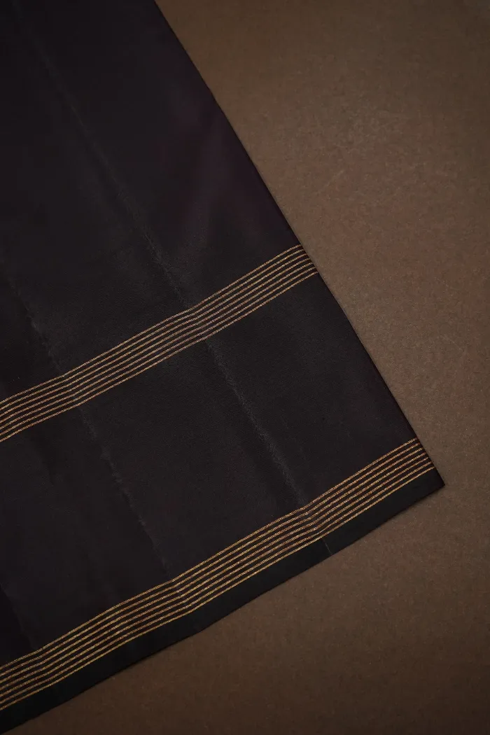 DARK CHOCOLATE PURE KANCHIVARAM SILK SAREE