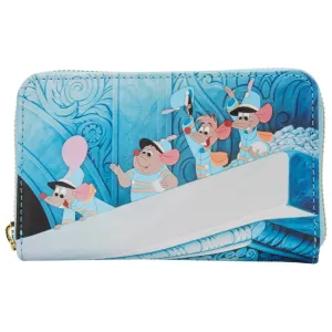 Disney Cinderella Princess Scenes Zip Around Wallet