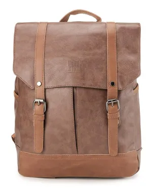 Distressed Leather Nomad Backpack - Camel