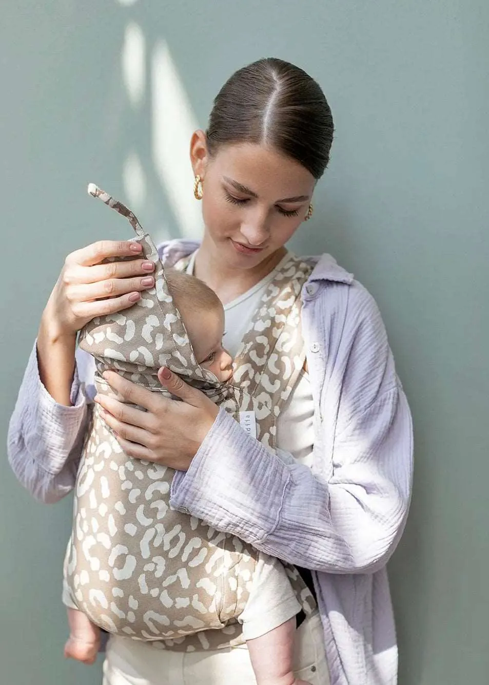 Earth Leopard Organic Cotton Baby Carrier