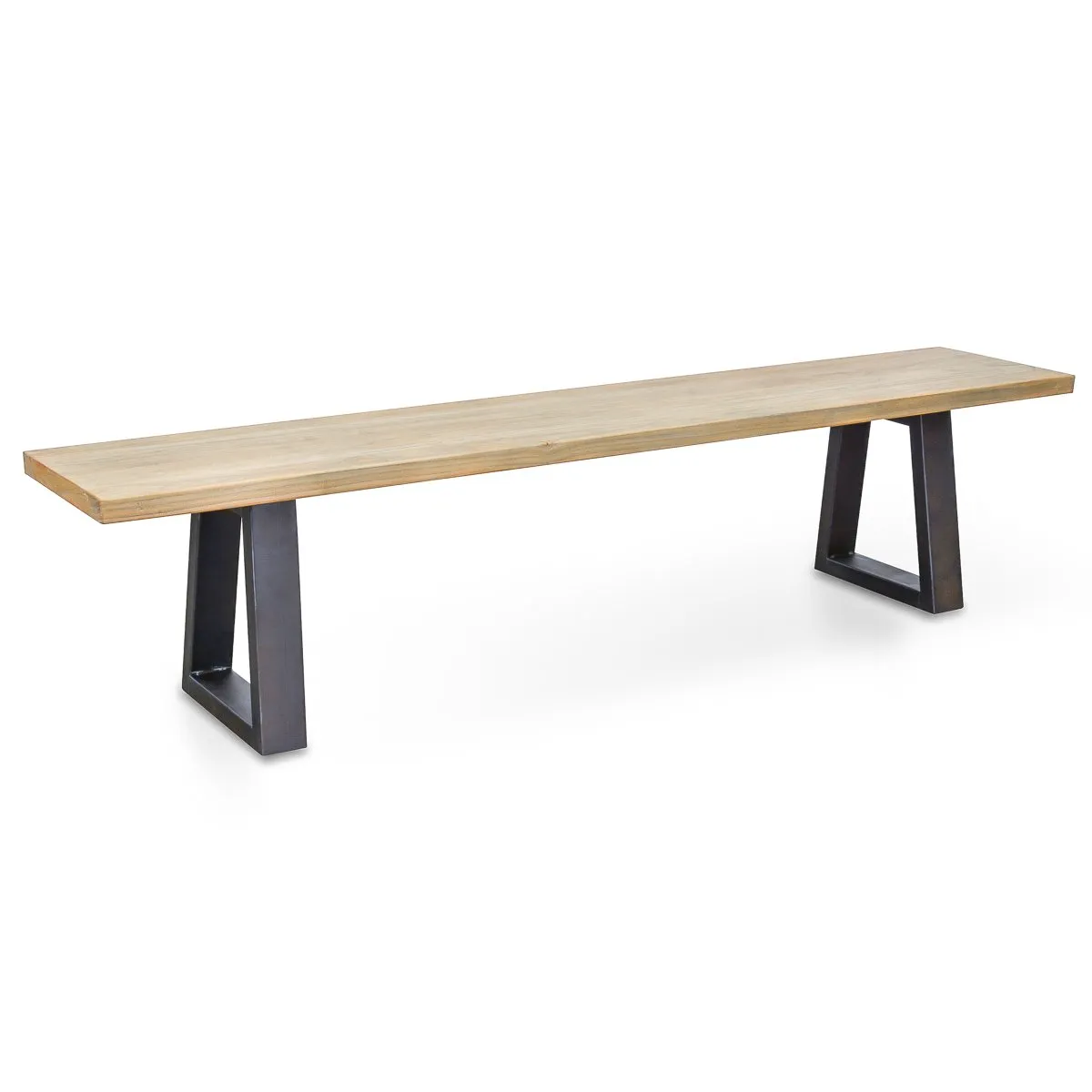 Edwin 2m Reclaimed Elm Wood Bench - Natural