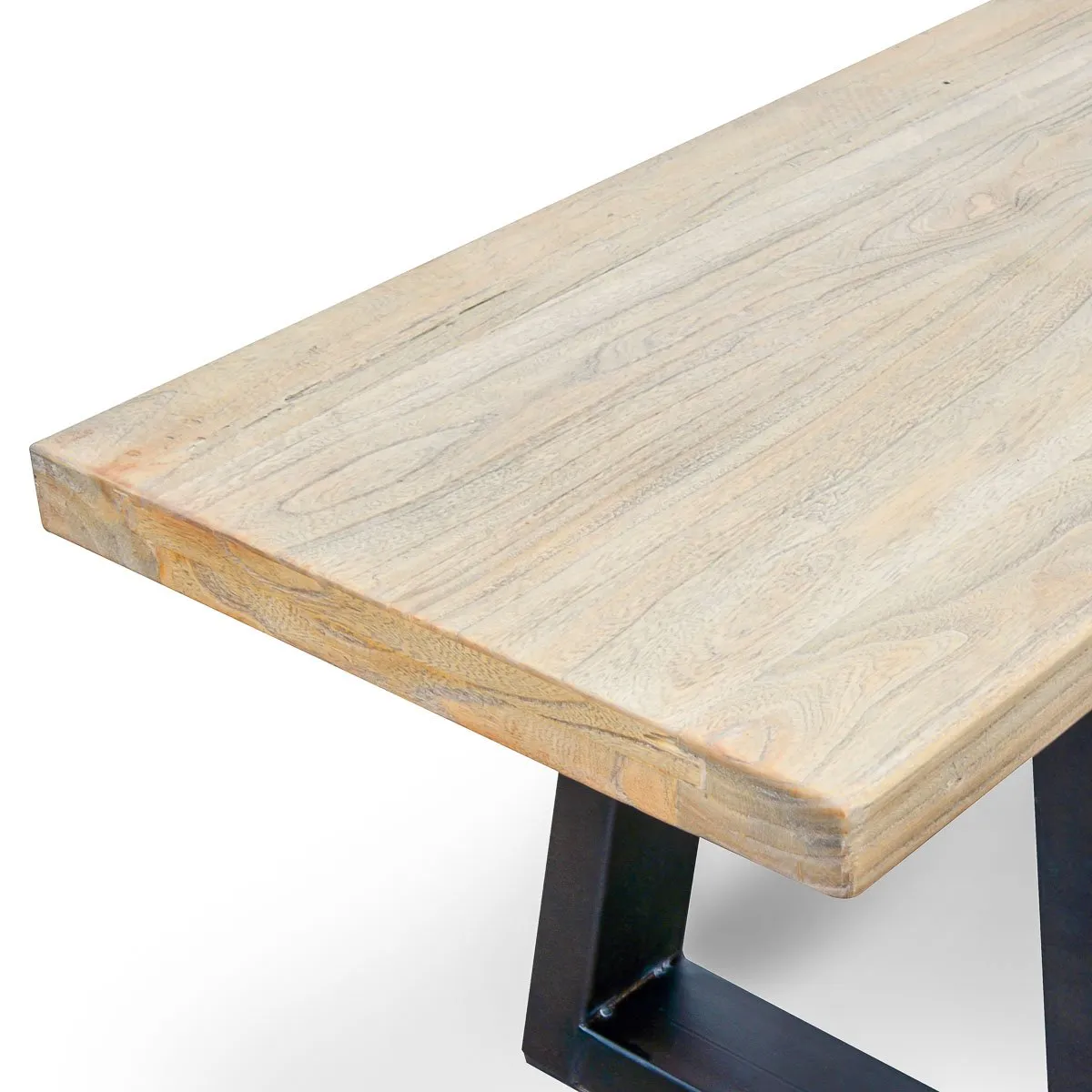 Edwin 2m Reclaimed Elm Wood Bench - Natural