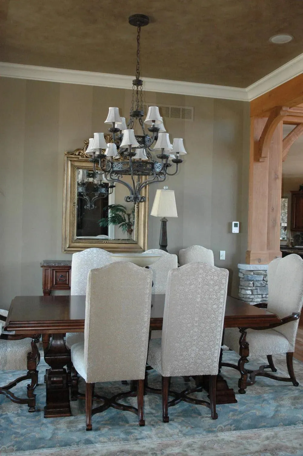 Elegant 4-Bedroom Home Plan with Spacious Basement and Brick Exterior
