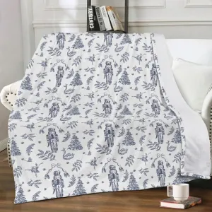 Elegant Nutcracker Christmas Blanket