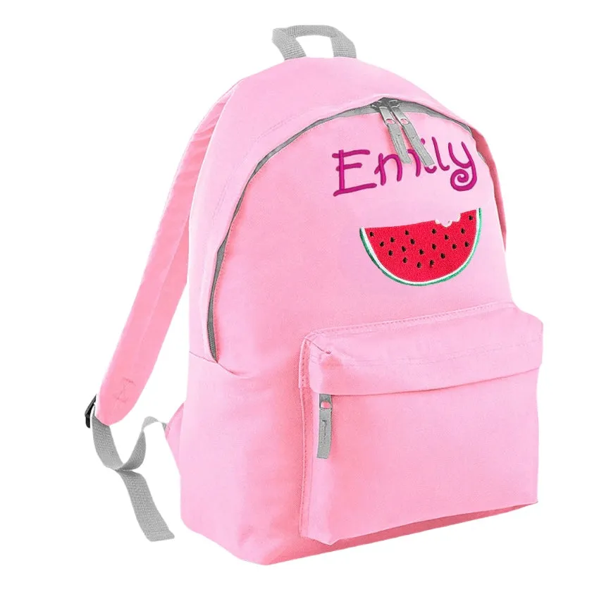 Embroidered Rucksack - Watermelon
