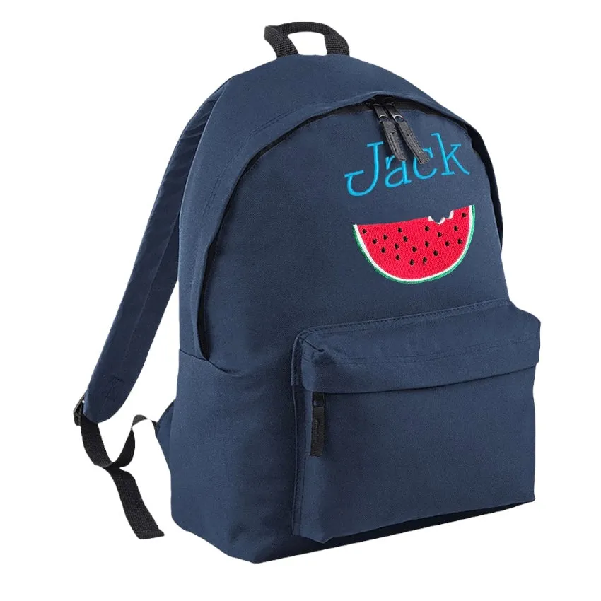Embroidered Rucksack - Watermelon