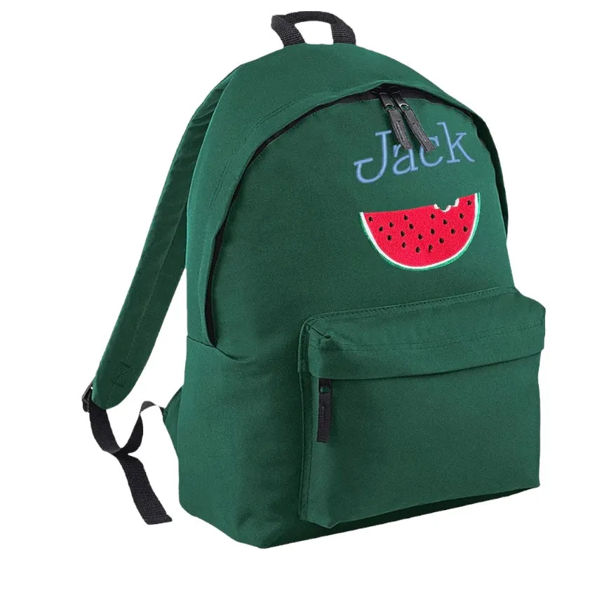 Embroidered Rucksack - Watermelon