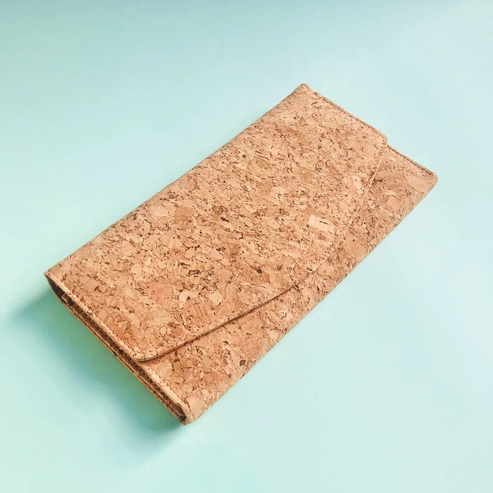Emma Long Cork Wallet in Classic