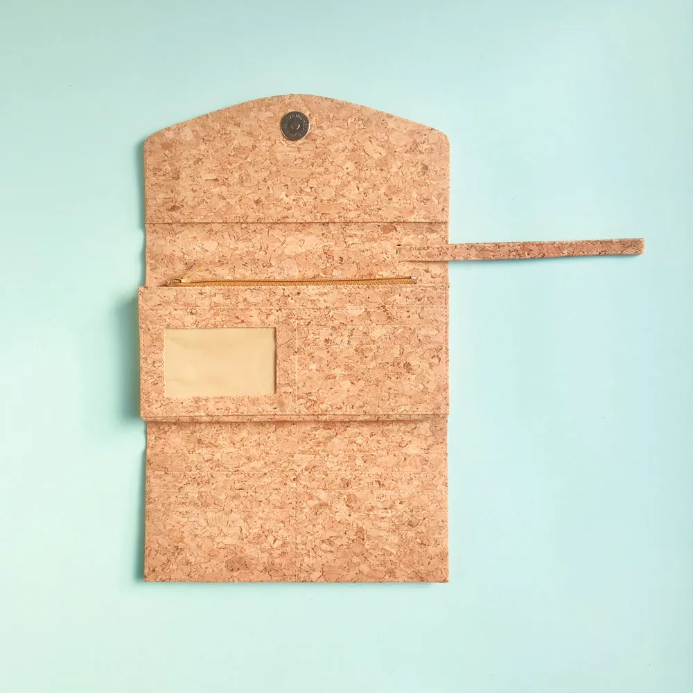 Emma Long Cork Wallet in Classic