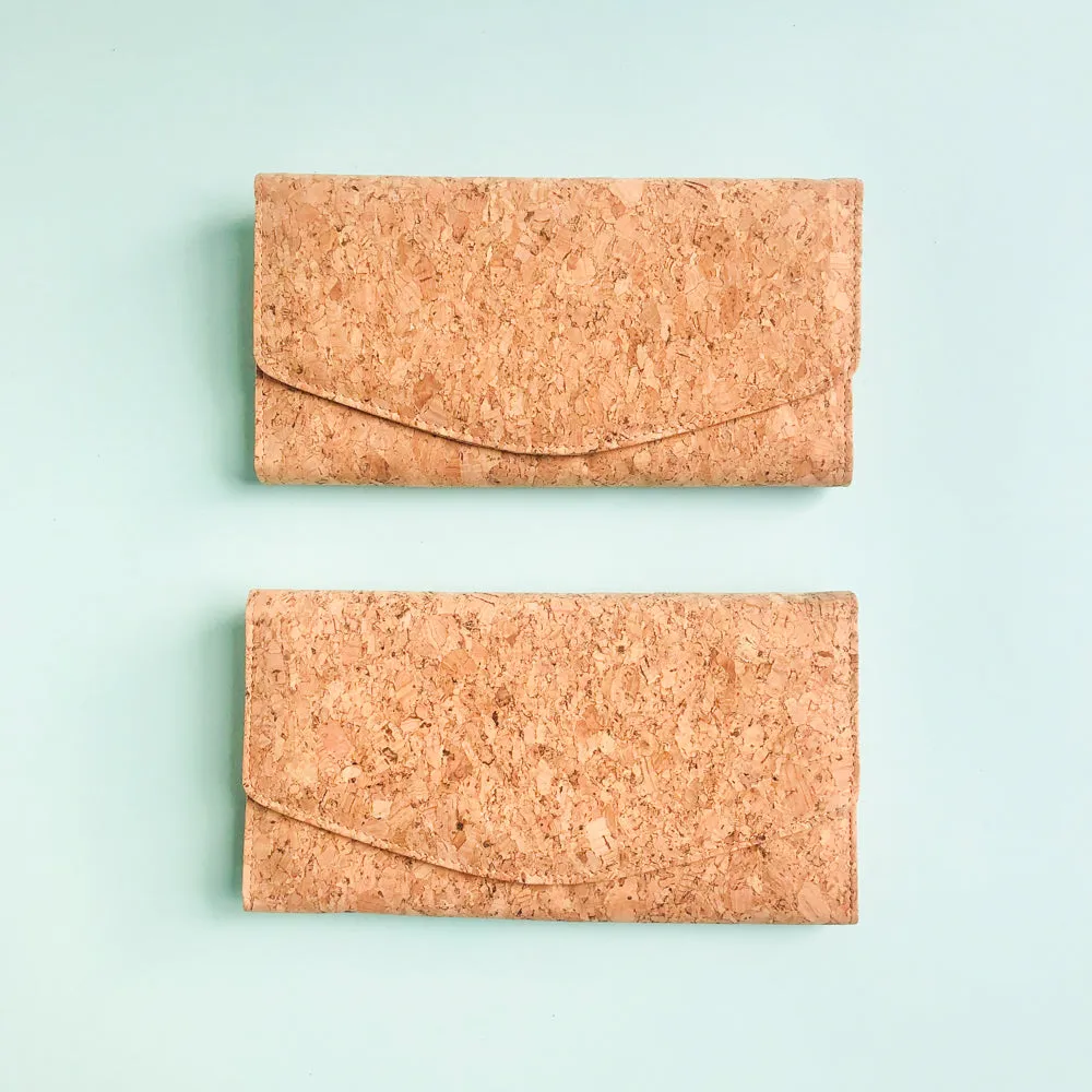 Emma Long Cork Wallet in Classic