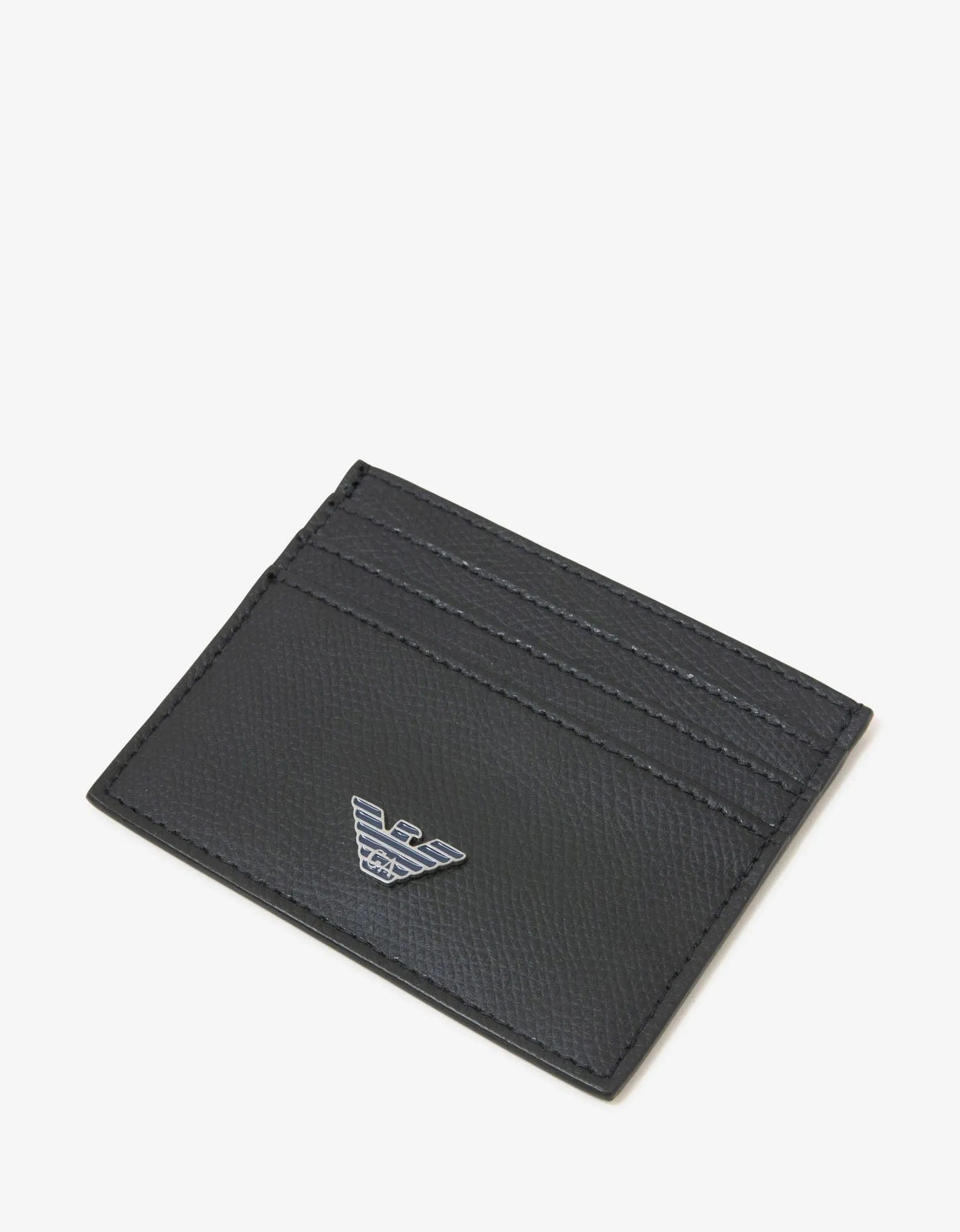 Emporio Armani Black Eagle Logo Wallet & Card Holder Gift Set