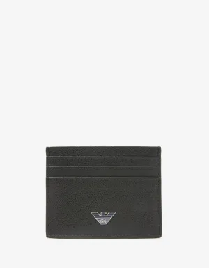 Emporio Armani Black Eagle Logo Wallet & Card Holder Gift Set