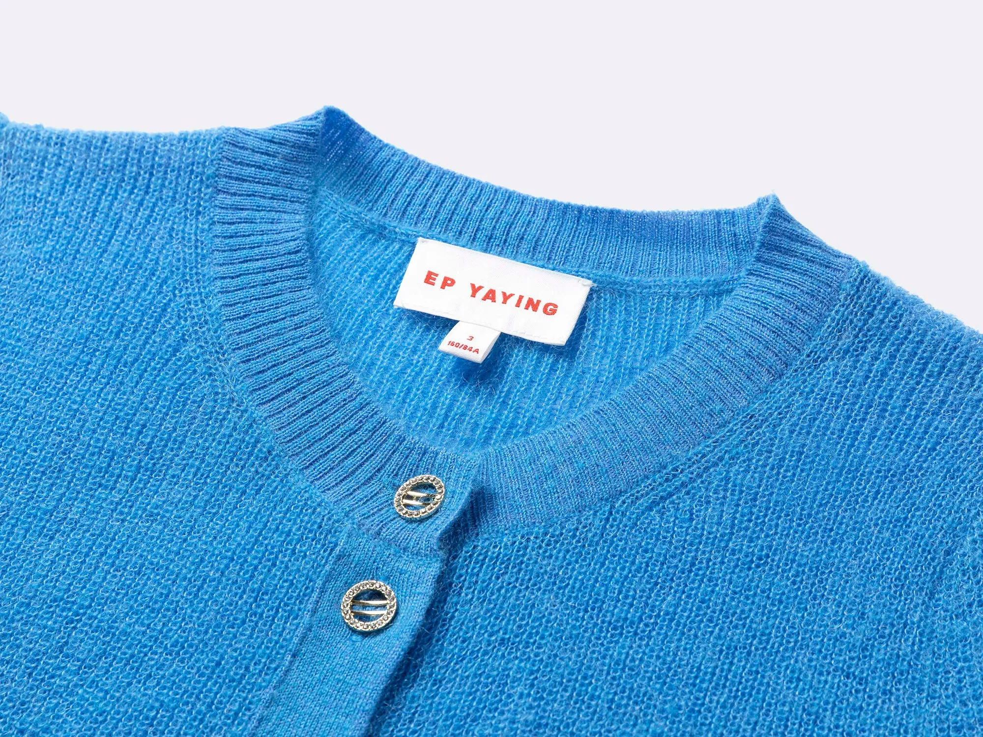 EP YAYING Short-seleves Knit Cardigan