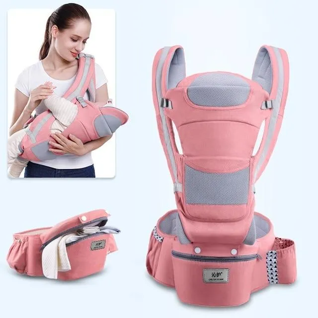 Ergonomic Baby Carrier Infant Baby Hipseat Carrier Front Facing Kangaroo