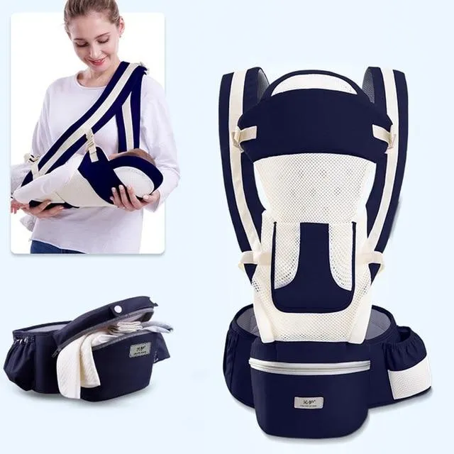 Ergonomic Baby Carrier Infant Baby Hipseat Carrier Front Facing Kangaroo