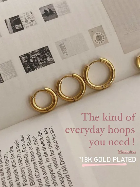 Everyday Bold Hoops