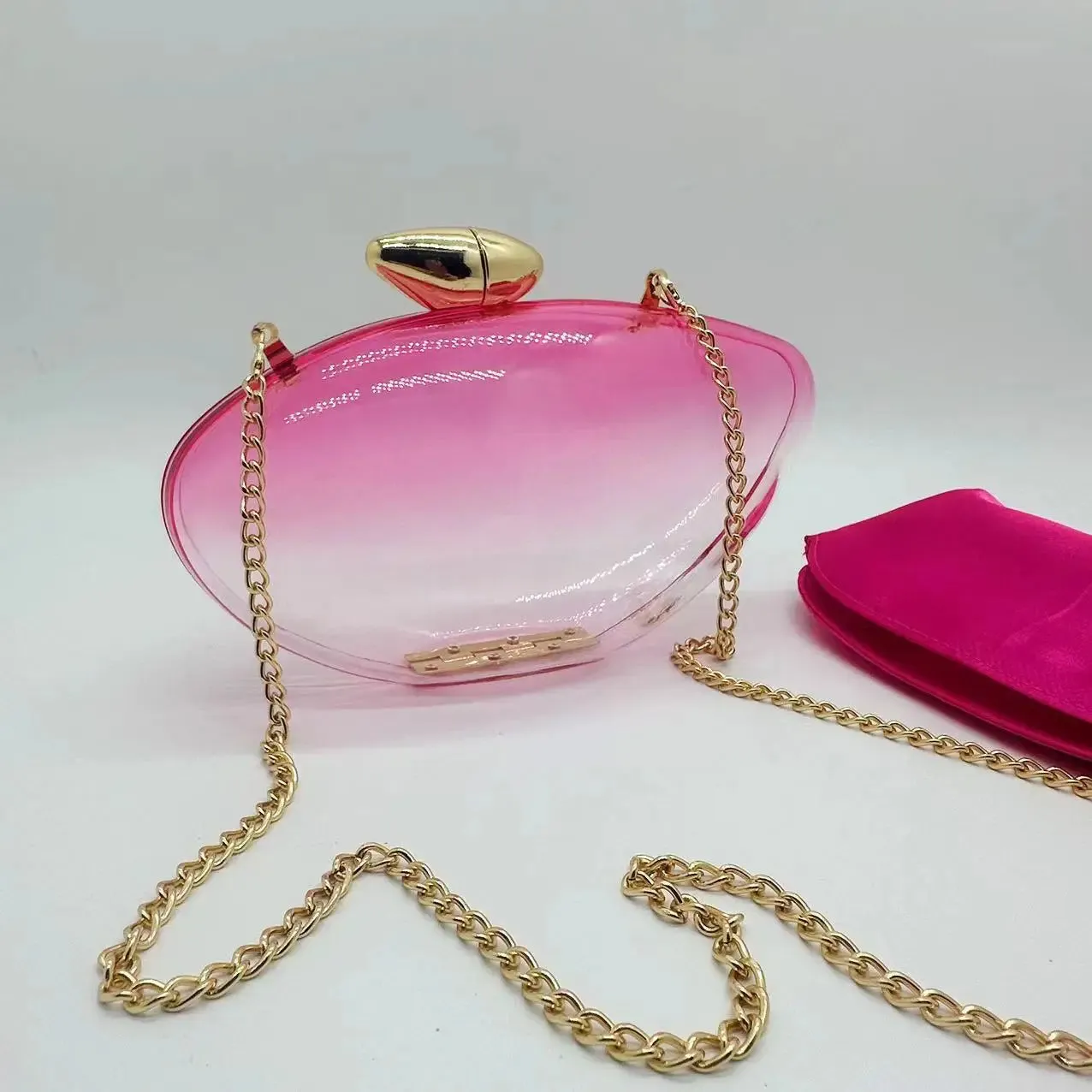 Fashion Transparent Acrylic Clutch Bag