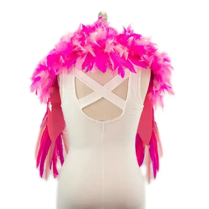Feather Shrug - Flamingo Pink