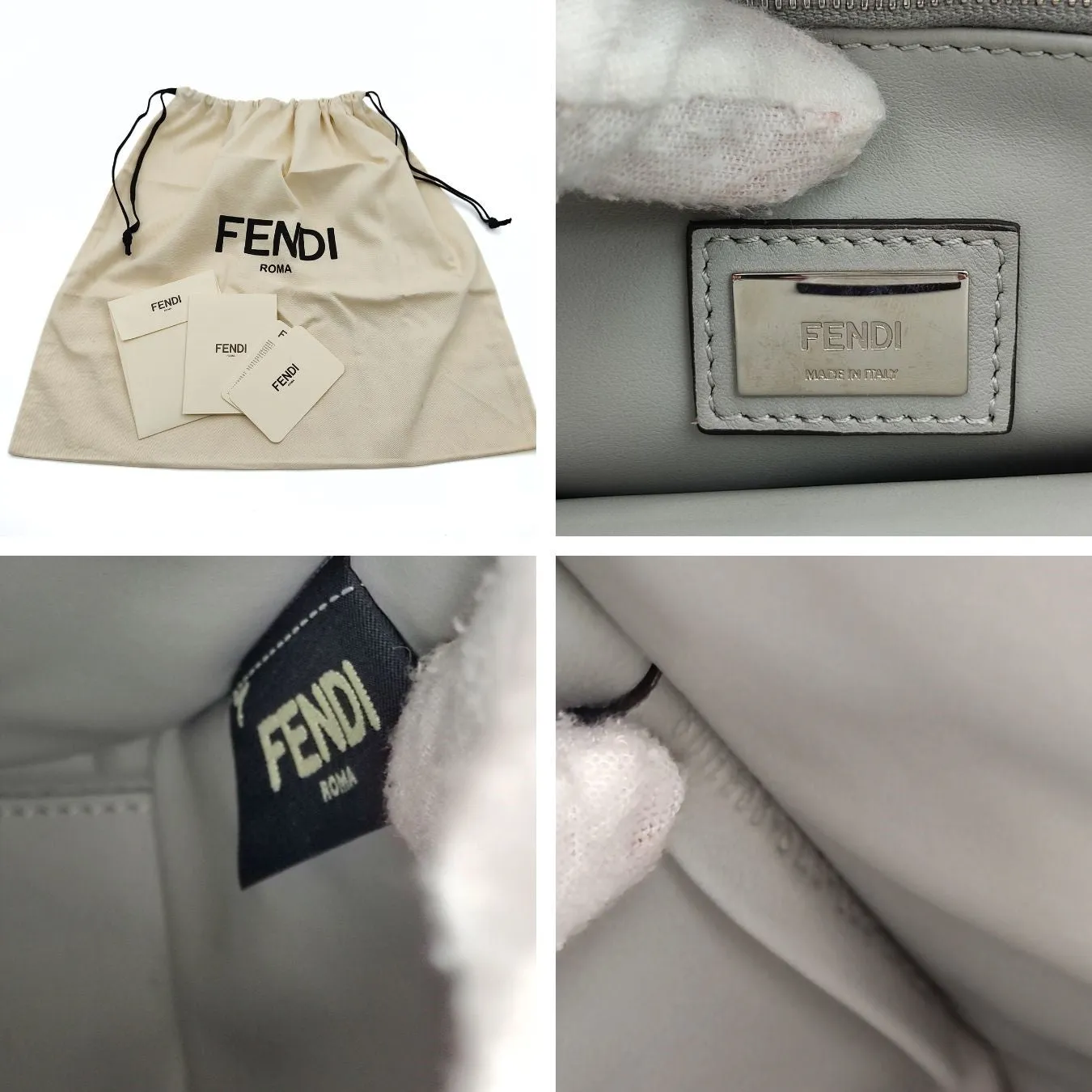Fendi Fendi 2Jours shoulder bag in gray leather - '10s