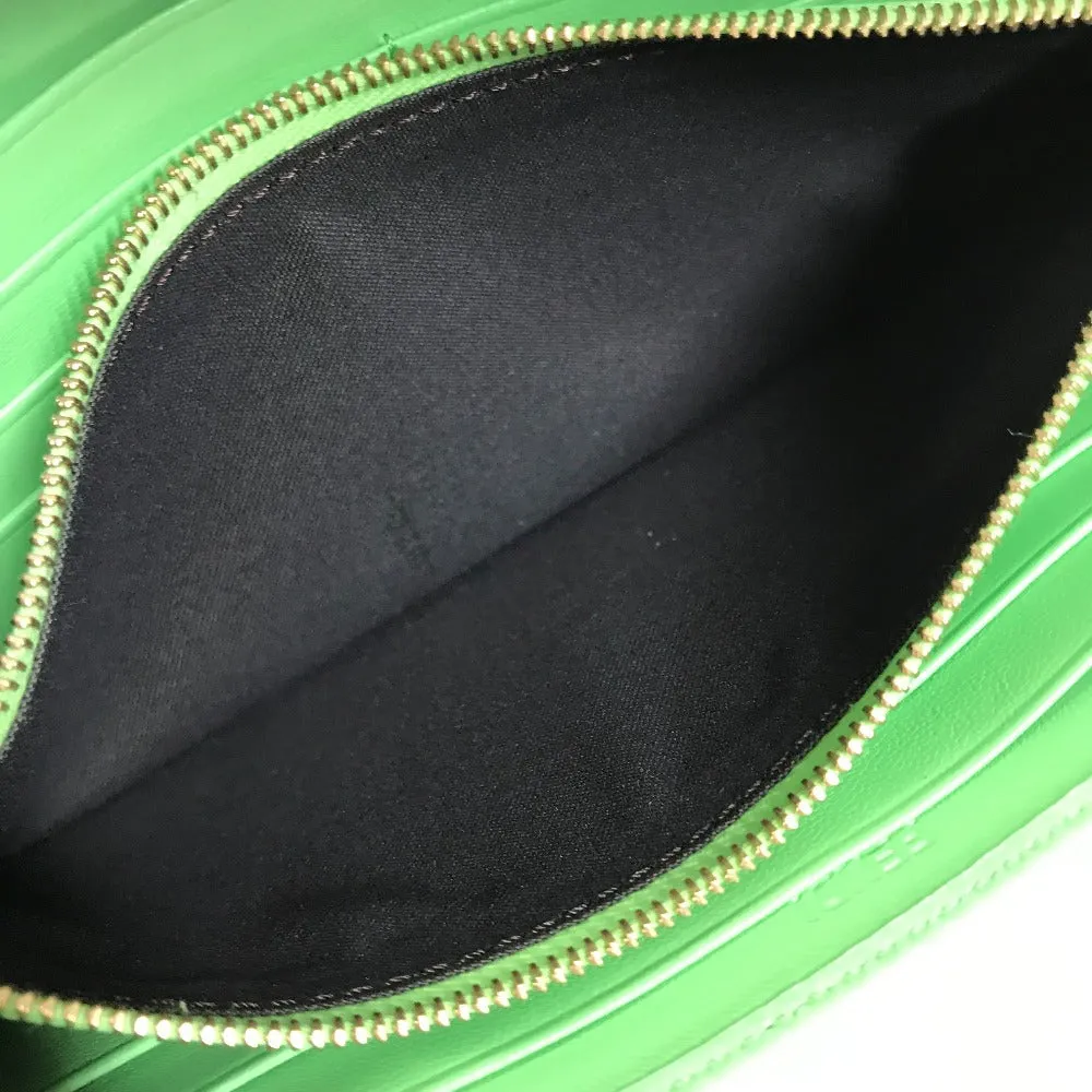 FENDI Long Wallet Purse 8M0251 leather green Baguette Continental Wallet Women Used