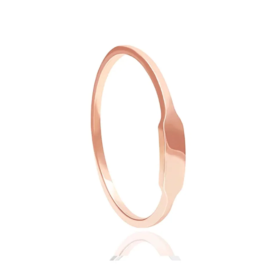 FJ0031 925 Sterling Silver Boyfriend Signet Ring