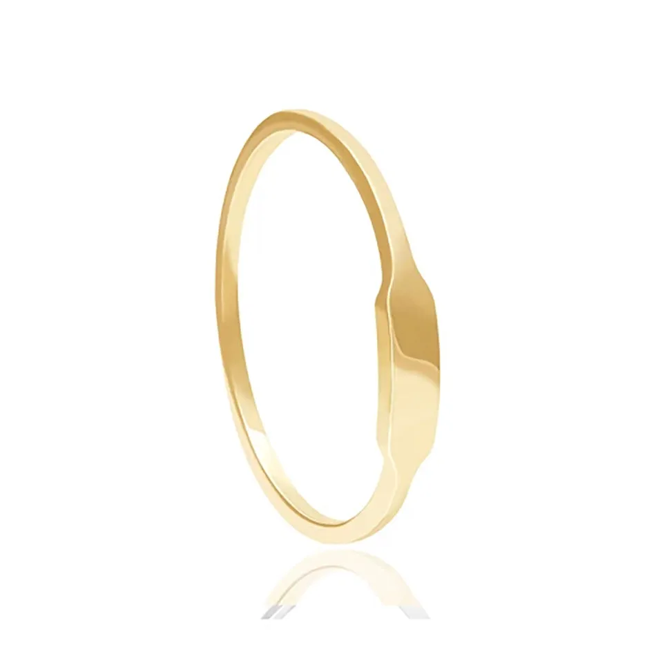 FJ0031 925 Sterling Silver Boyfriend Signet Ring