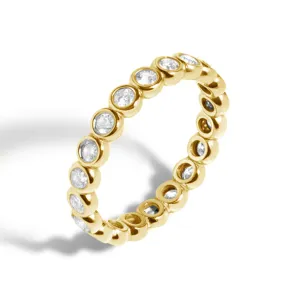 FJ0041 925 Sterling Silver Diamond Eternity Ring