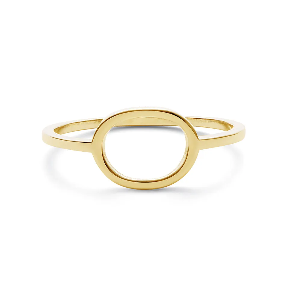 FJ0242 925 Sterling Silver Circle Ring