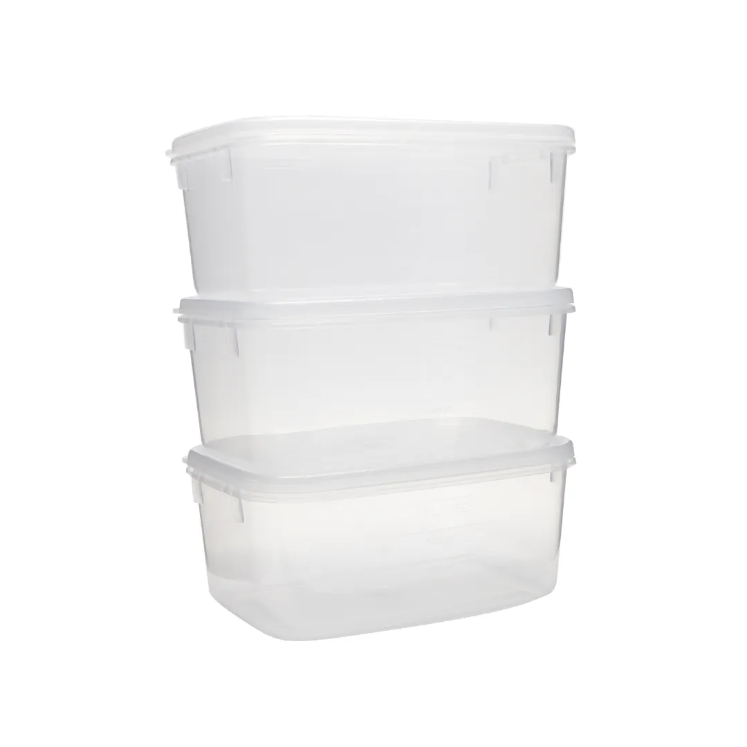 Food Container, Oblong, 1L, Set