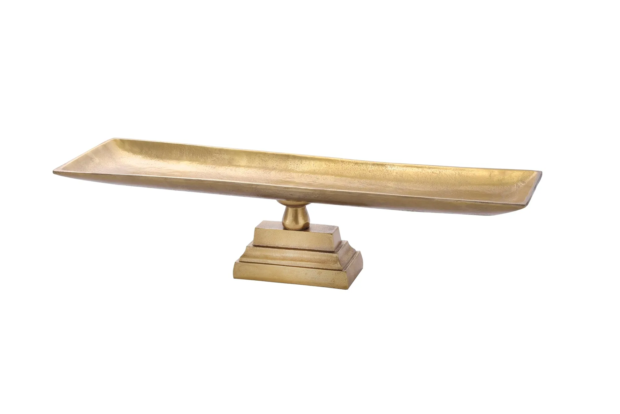 Footed Antique Brass Tray