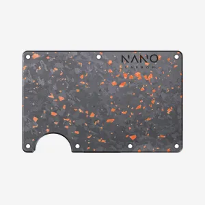 Front & Back Wallet Cover Plates (Nero/Arancione)
