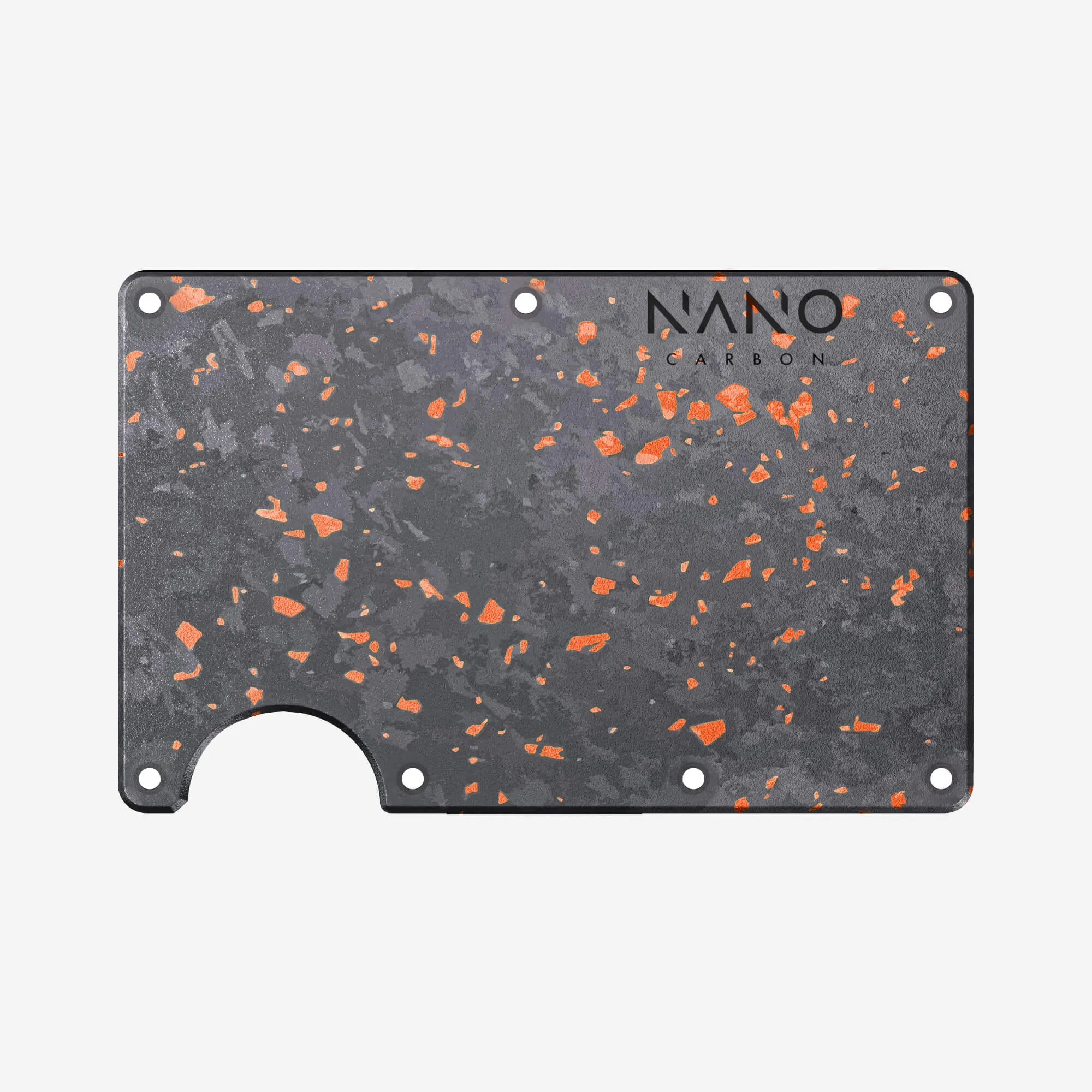 Front & Back Wallet Cover Plates (Nero/Arancione)
