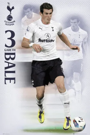Gareth Bale "Triple Action" Tottenham Hotspur Soccer Poster - GB Eye (UK)