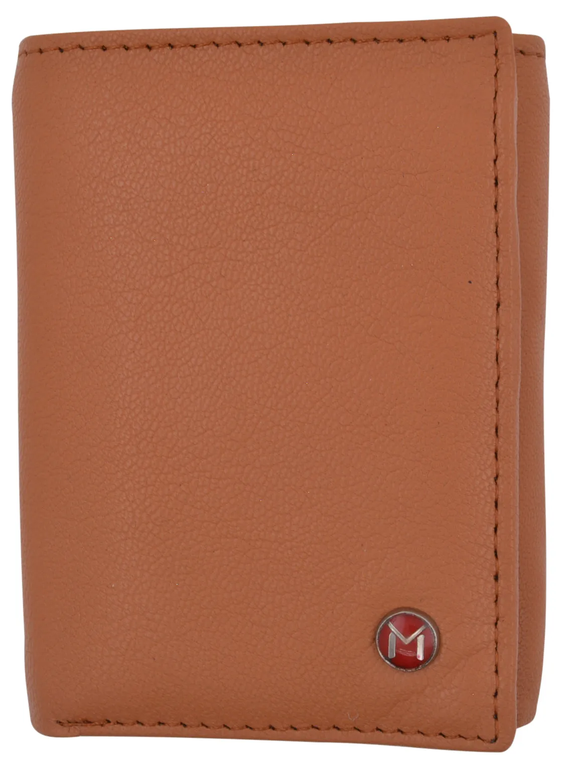 Genuine Leather Slim Trifold Wallet For Men With ID Window RFID Blocking USA