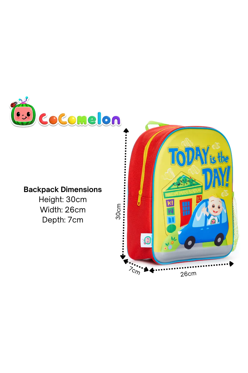 Girls Cocomelon Today Is The Day  Backpack Nursery School Rucksack