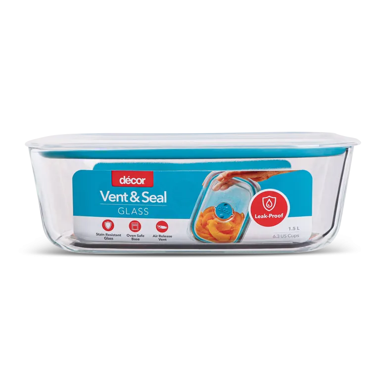Glass Containers, Oblong, 1.5L