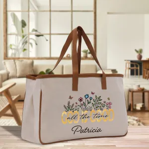 God Is Good Personalized Name Religious Cotton Canvas Tote Bag For Women Custom Religious Gifts Church Tote Bag