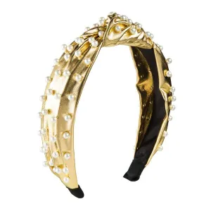 Gold Renee Pearl Hairband