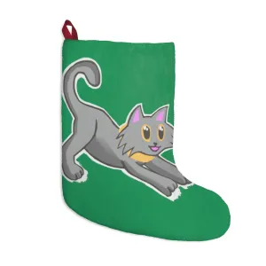 Grey Kitty Christmas Stockings