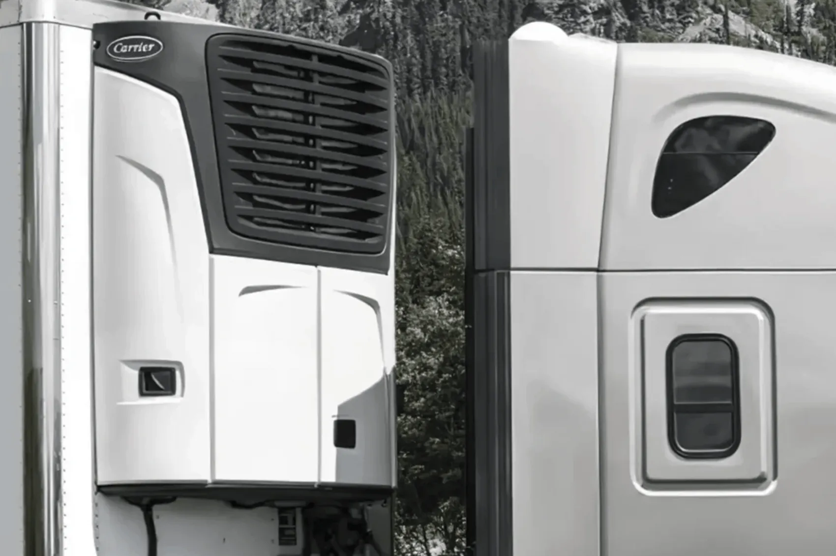 Grille Center Black Carrier Reefer Vector X2