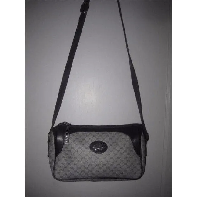 Gucci Vintage Purses Blue Gg Canvas Cross Body Bag