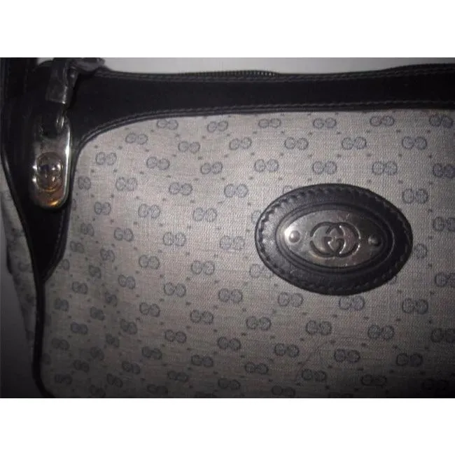 Gucci Vintage Purses Blue Gg Canvas Cross Body Bag