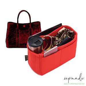 Hermes Garden Party Bag Models Organizer Insert, Bag Organizer with Single Bottle Holder and Exterior Pockets