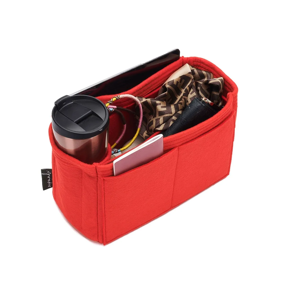 Hermes Garden Party Bag Models Organizer Insert, Bag Organizer with Single Bottle Holder and Exterior Pockets