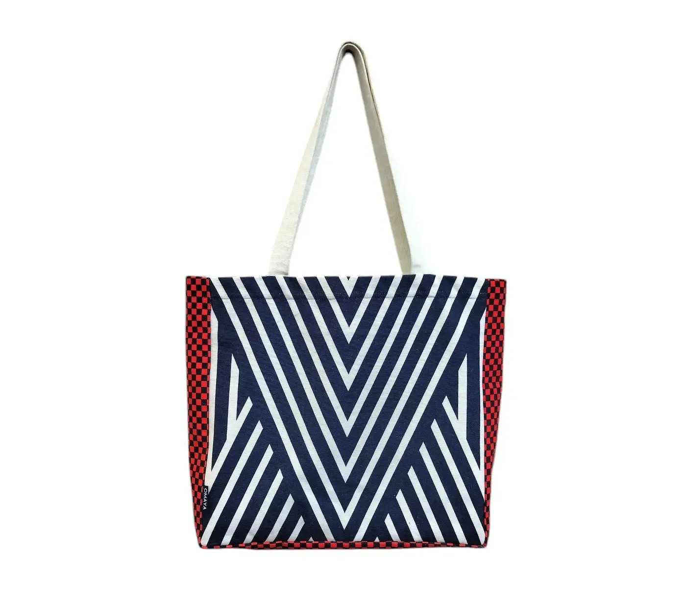 House of Omaya Printed Customizable Embroidery Name Initial Canvas Tote bag 34x36 cm. Personalized tote bag Name Initial tote bag