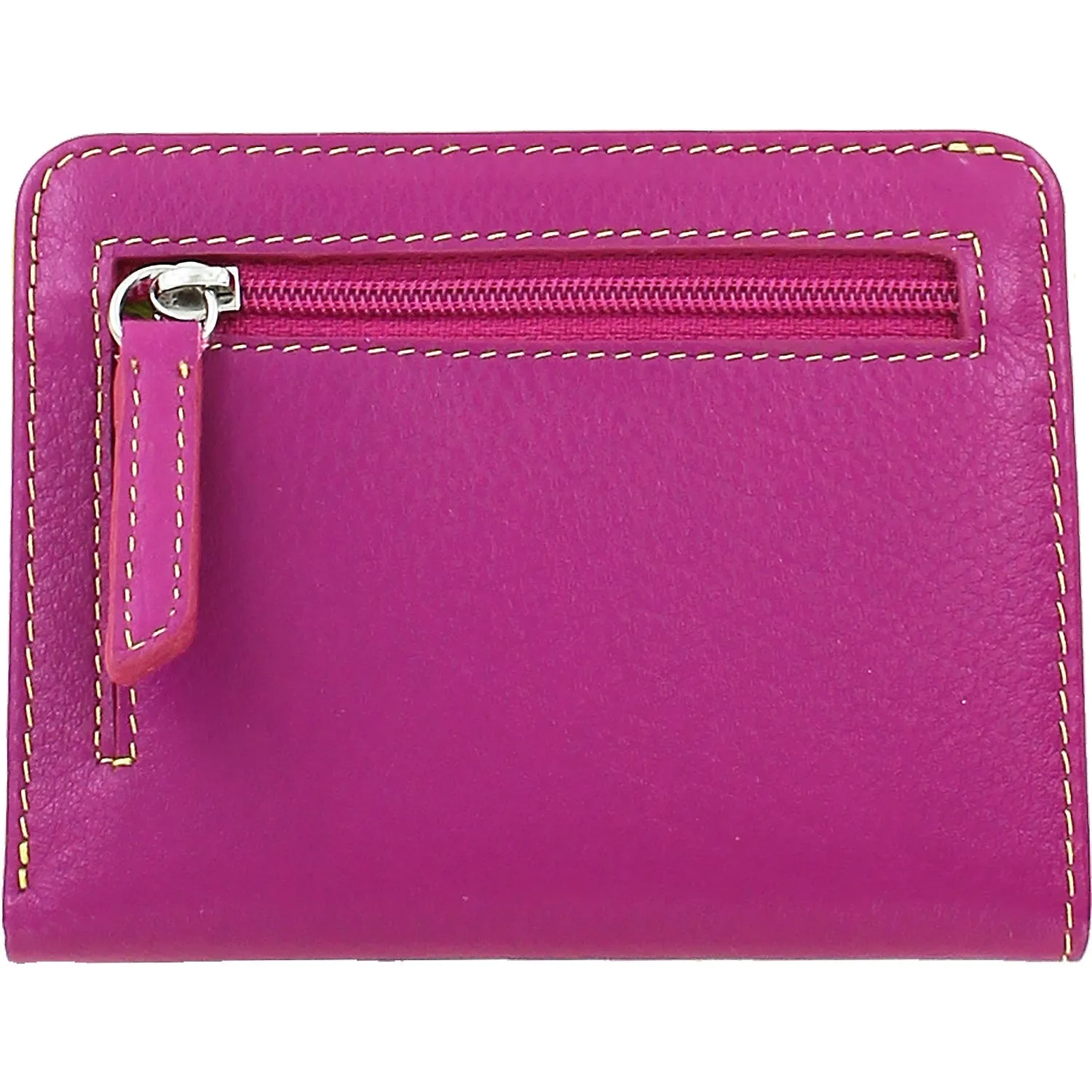 ili New York Euro Size Wallet Orchid/Pear Leather