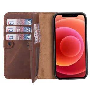 iPhone 12 Mini Leather Dual Wallet Case