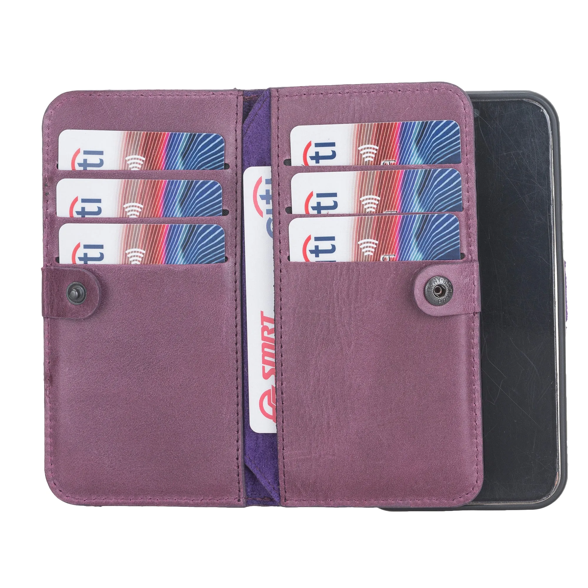 iPhone 12 Mini Leather Dual Wallet Case